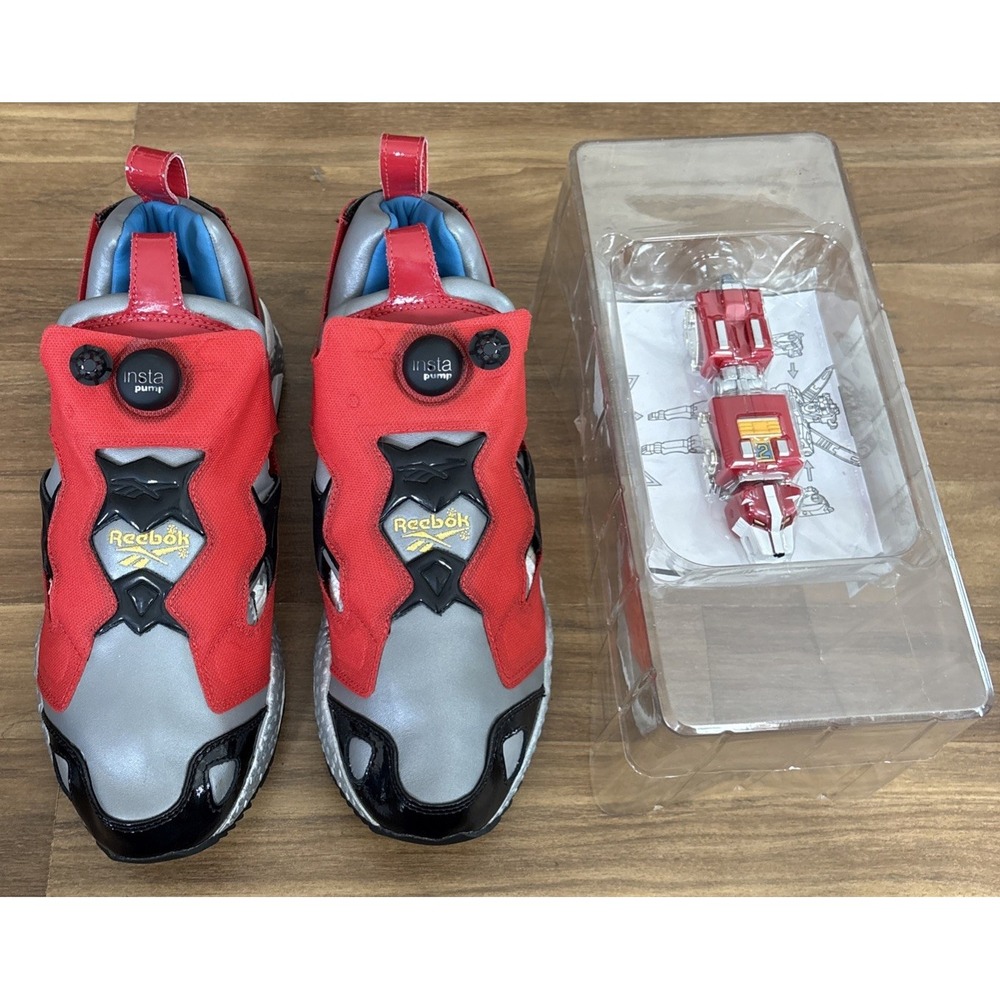 Reebok Insta Pump Fury Voltron Red Gray Black 1-172295. Sz 10